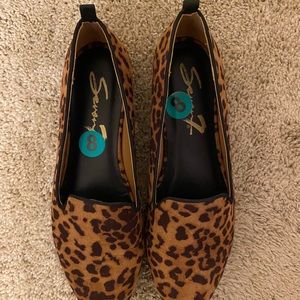 Women’s cheetah print loafers